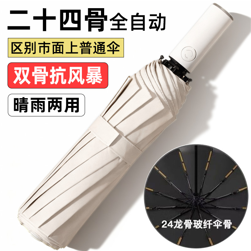 【十年不坏】全自动加厚晴雨伞