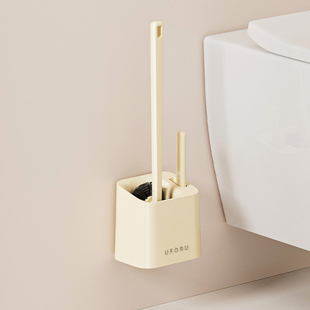 马桶刷子长柄带底座新款无死角卫生间厕所壁挂免打孔缝隙洗刷神器