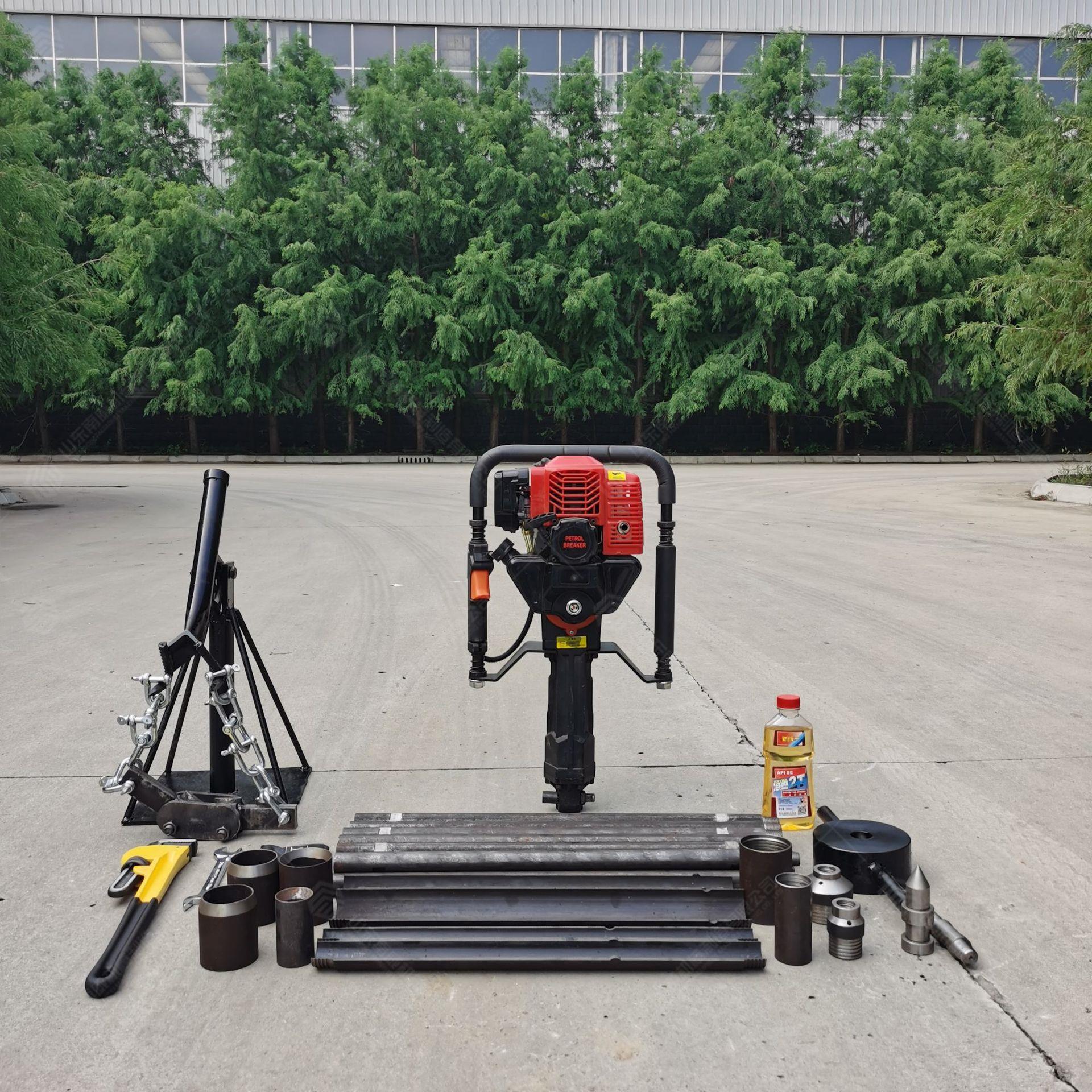 便携式取土钻机自重轻小型 手持式土壤取样钻机 小型轻便取土设备