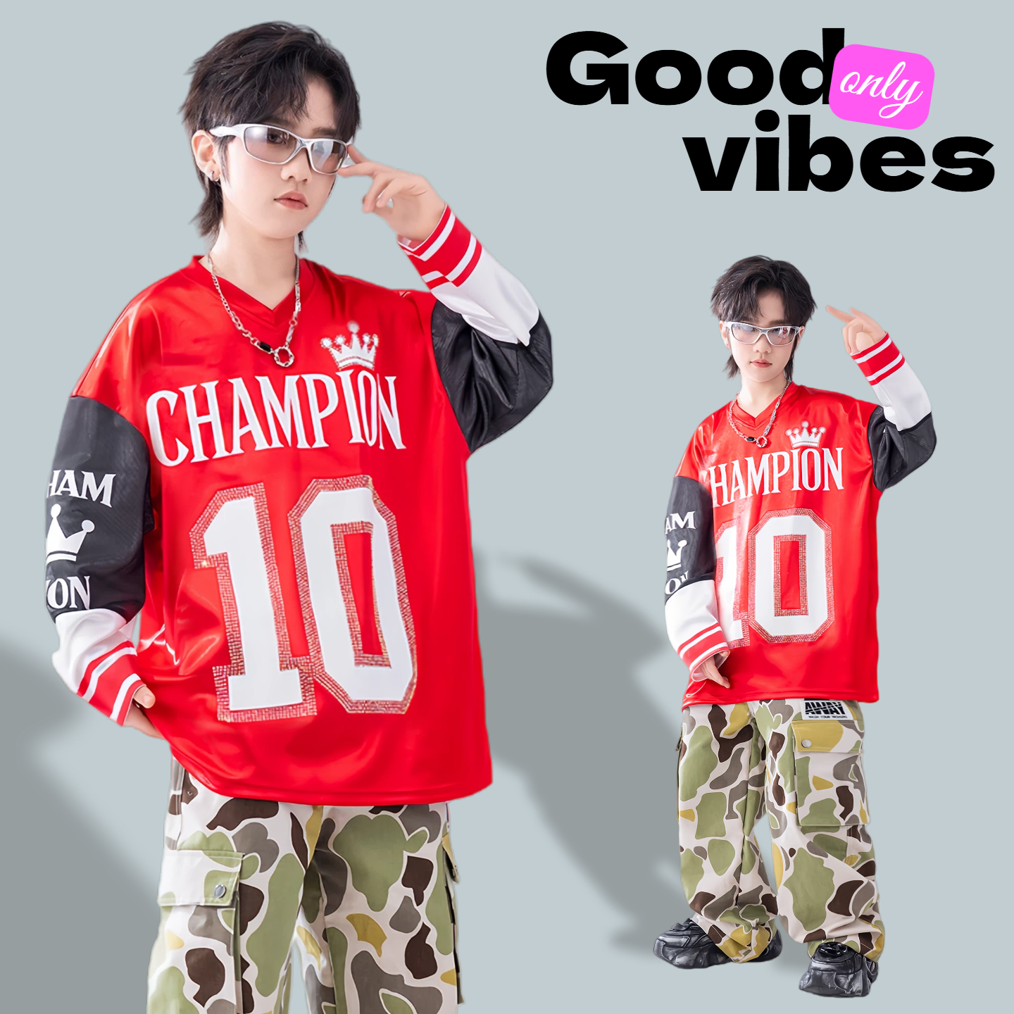 儿童街舞演出服男女童嘻哈舞蹈