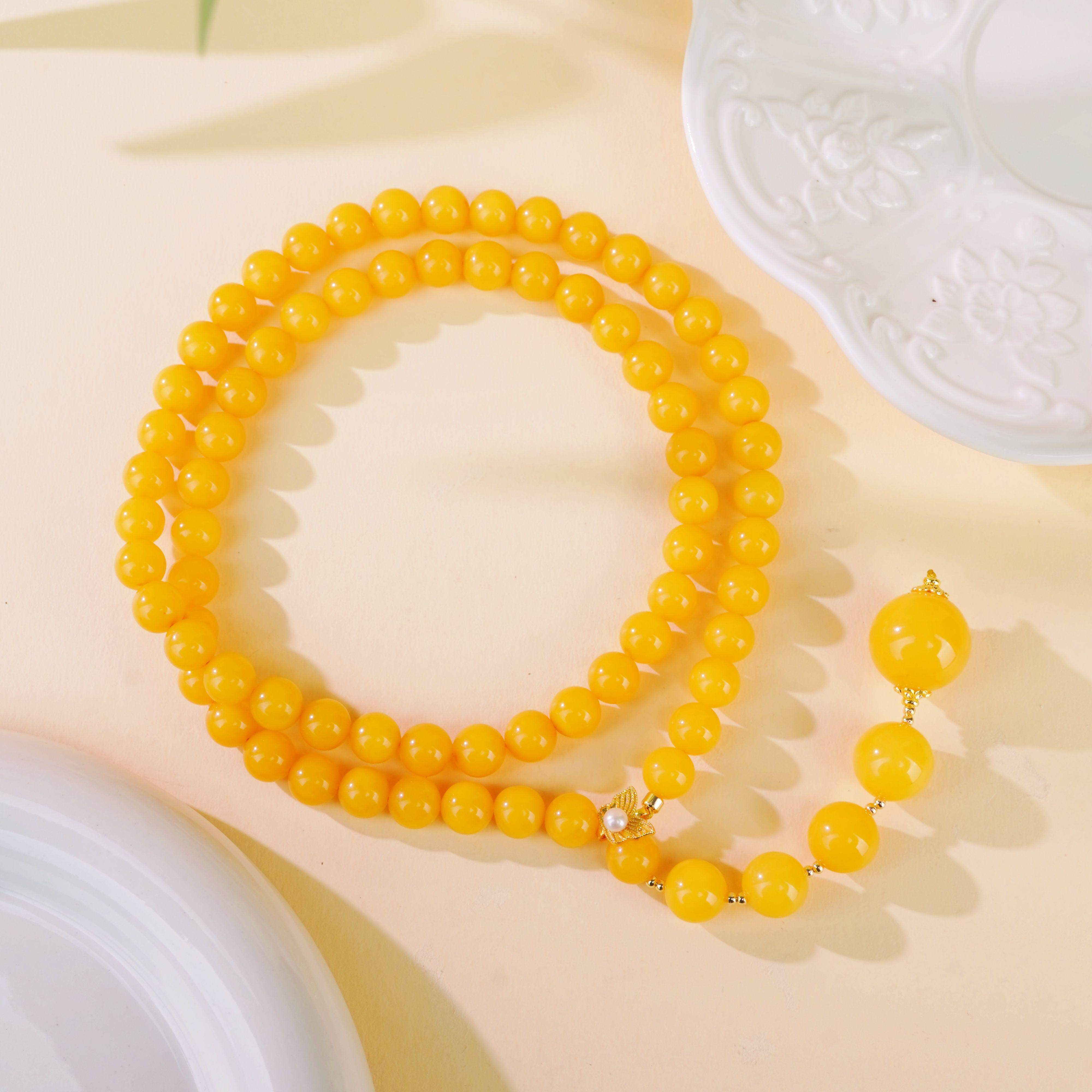 【Q .Jewelry】蜜蜡项链 略有不同