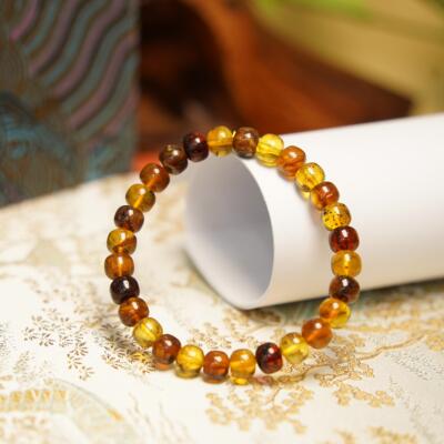 【Q .Jewelry】琥珀多宝手串 略有不同