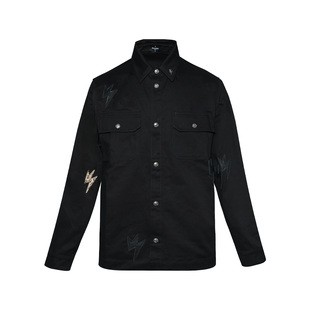 Amexnocap闪电牛2025FW 豹纹夹克外套美式轻奢复古高级男女同款