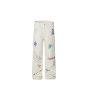 牛仔裤 男长款 孙亦航同款 Amexnocap闪电牛涂鸦2025夏街头潮裤