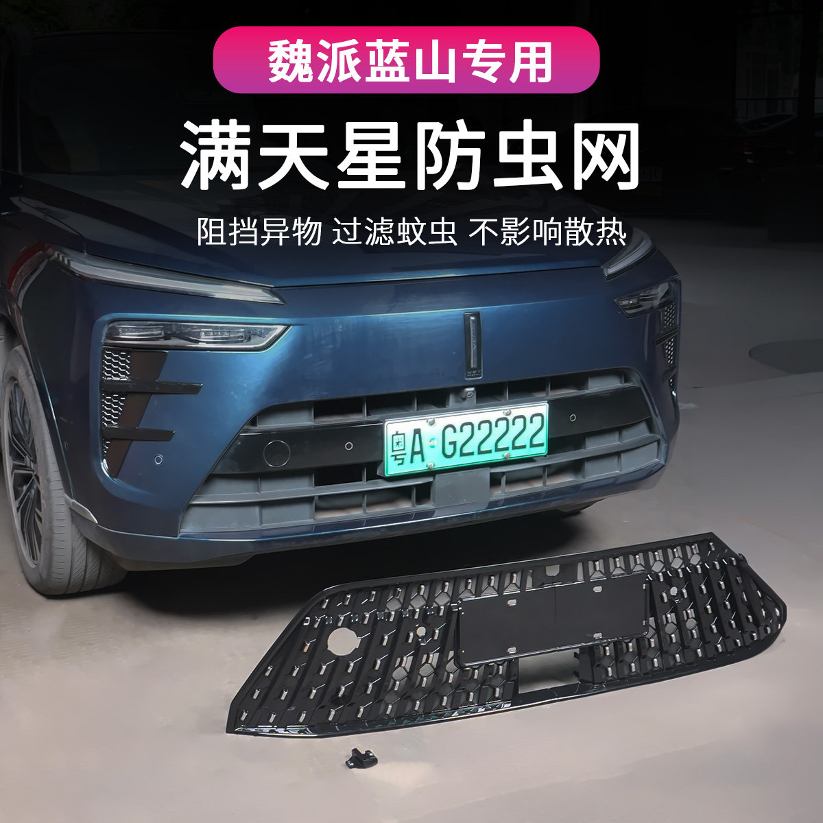 25款魏派蓝山中网改装前中网满天星防虫网汽车专用外饰升级配件,汽车用品/电子/清洗/改装,汽车防虫网,淘宝优惠券,粉丝福利购,淘宝优惠卷