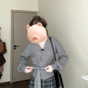 小香风毛衣针织开衫漂亮别致上衣设计感小众