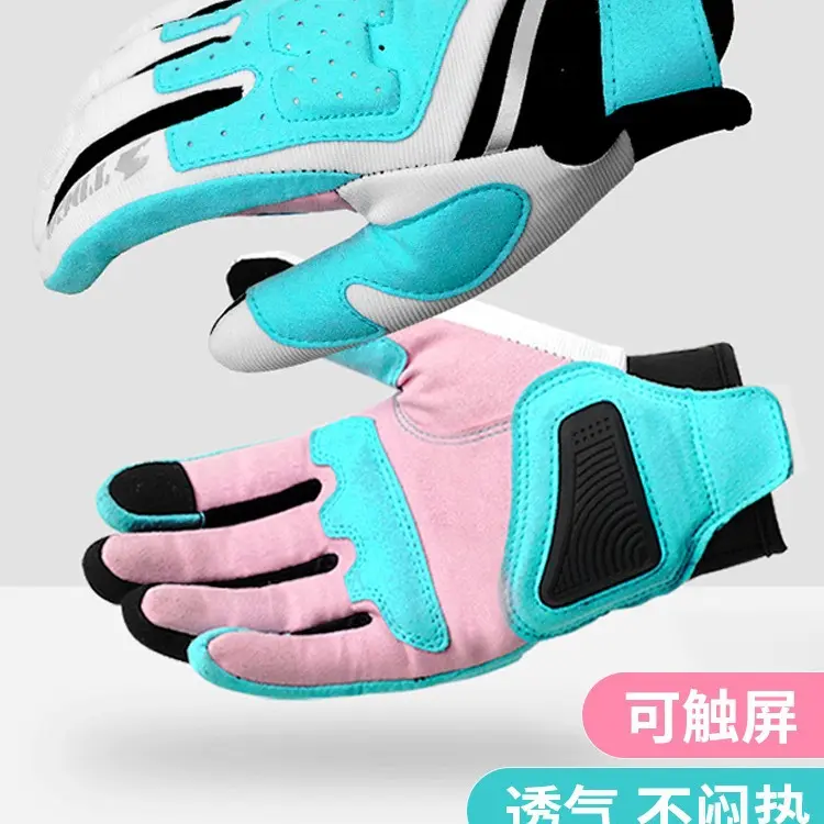摩托车手套男女士通用透气防滑夏季户外骑行越野复古手套机车装备