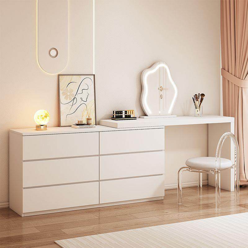 梳妆台斗柜一体卧室简约现代书桌化妆台化妆柜床尾柜可伸缩化妆桌,3C数码配件,USB灯,淘宝优惠券,粉丝福利购,淘宝优惠卷