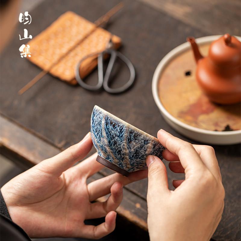 茶杯主人杯徐峰手作雪花星空功夫茶具个人专用精致陶瓷品茗杯茶盏