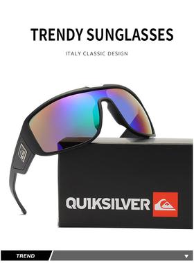 户外运动骑行镜 黑色冲浪眼镜 男女通用滑雪镜时尚连体镜大框墨镜