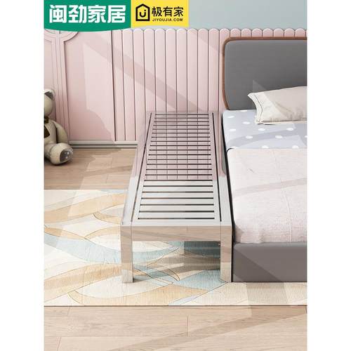 环保加宽床不锈钢床儿童床婴儿床加宽拼接神器大床边床铁艺钢架床