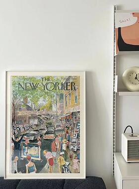 纽约客拼图1000片相框500片金属画框3djp拼图框70×50x75裱框定制