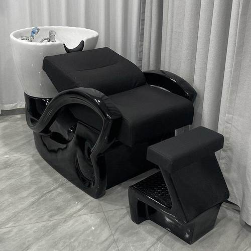 日式半躺洗头床发廊专用坐式冲水床美发理发店网红洗发床热水器