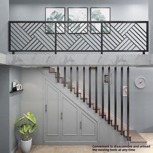 休闲现代楼梯扶手室内阳台护栏栅栏家庭凸窗栏杆阁楼别墅创意装饰