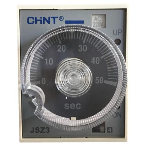 原装正泰JSZ3C-E通电延时AC220V380VDC24V带瞬动触点超时间继电器