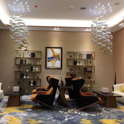 别墅大厅酒店大堂定制琉璃玻璃吊灯样品屋展示中心沙盘宴会大厅创