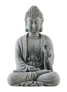 创意无畏如来佛像摆件禅意中式释迦牟尼佛家居客厅桌面鱼缸造景装