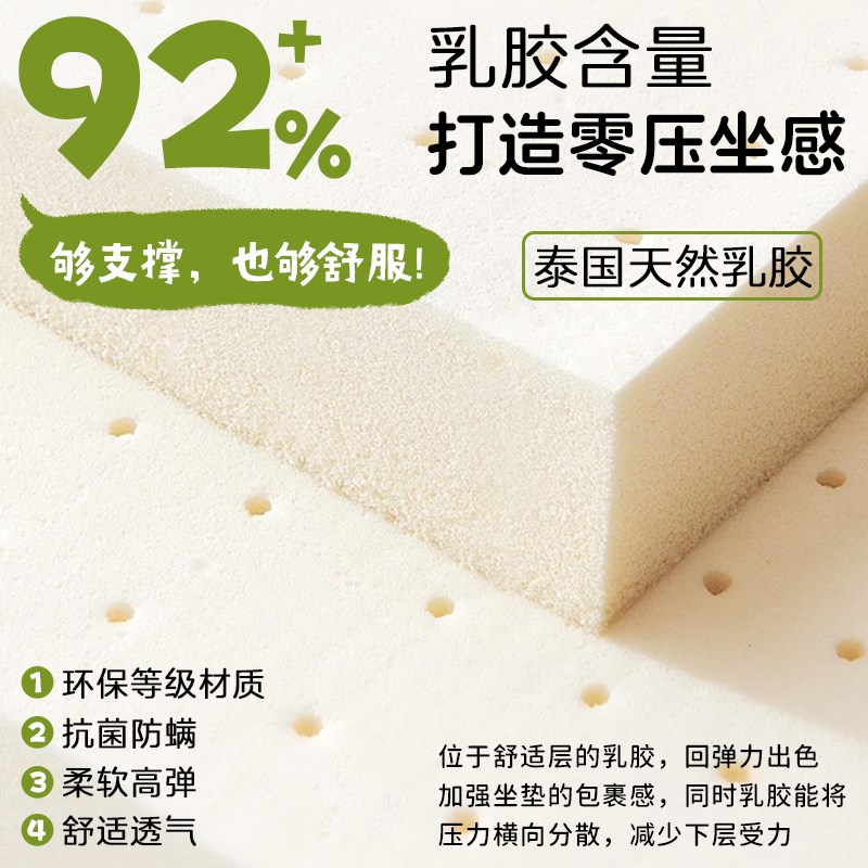 MeitingHome儿童绿色蒲团坐垫家用卡通乳胶坐墩地上看书软垫加厚