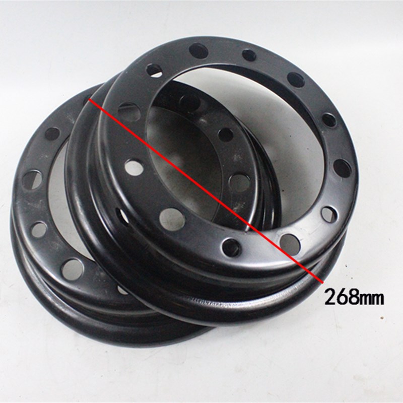 叉车后轮毂钢圈钢锅轮辋6.00-9适用杭叉R20 R25 20N 2-2.5吨