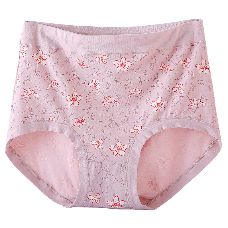 妈妈款内裤女纯棉中老年高腰妇女短裤加肥胖mm大码奶奶老人三角裤