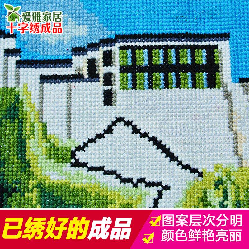 纯手工布达拉宫十字绣成品机绣已绣好的出售2021新款线绣客厅新品