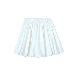 白色花苞短裙裤夏季女大码胖mm梨型身材伯克利半裙a字蓬蓬月光裙