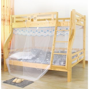 蚊帐子母床下铺15米梯形双层床12m高低儿童135家用上下床18床