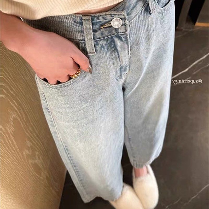 大碗plus定制大码女装微胖复古水洗阔腿牛仔夏高腰宽松显瘦九分裤,女装/女士精品,大码裤装,淘宝优惠券,粉丝福利购,淘宝优惠卷