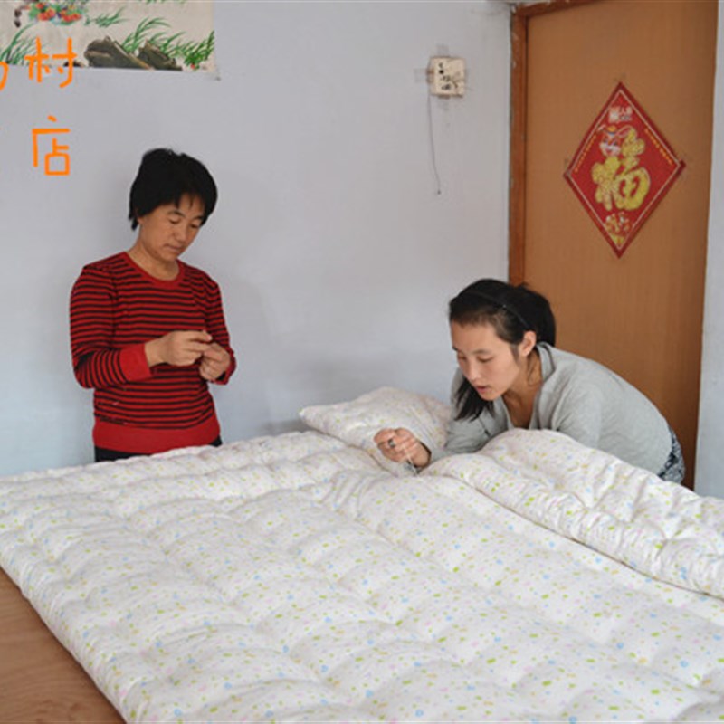 妈妈纯手工现做山东棉被长绒棉絮棉胎被芯褥子垫被儿童被4斤棉胎