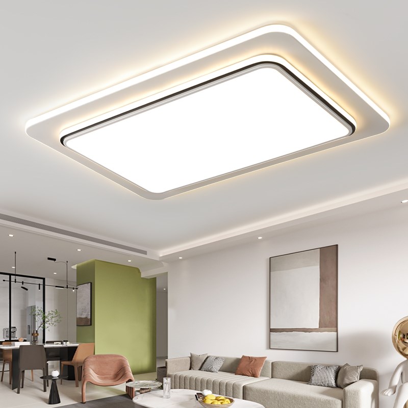 长方形吸顶灯简约客厅大灯主卧室灯家用吊灯led节能灯