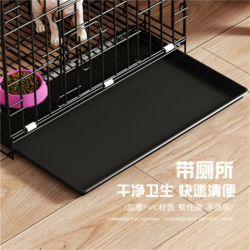 比熊犬专用狗笼带厕所加粗宠物笼子泰迪猫室内折叠车载便携中小型