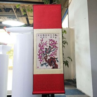 可加logo中国风丝绸手工剪纸画出国送老外的特色小礼物客厅装饰画