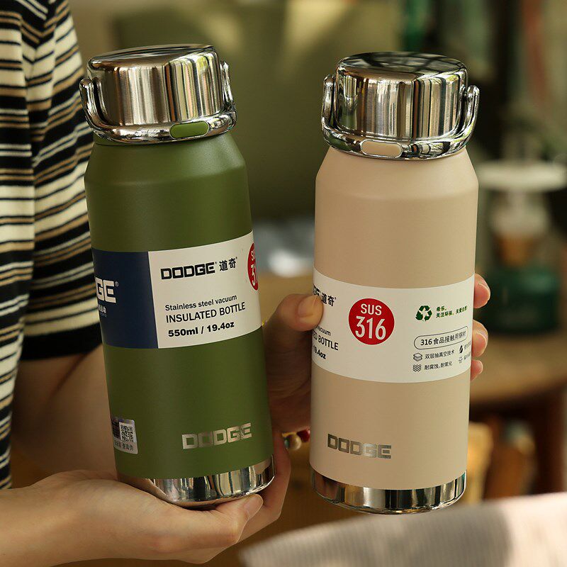 手提保温杯女生高颜值精致高级感水杯男士泡茶316不锈钢学生杯子