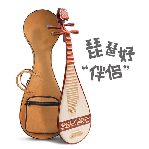 琵琶盒轻体琵琶盒琴盒可背可提防震轻体盒成人便携式琵琶乐器盒
