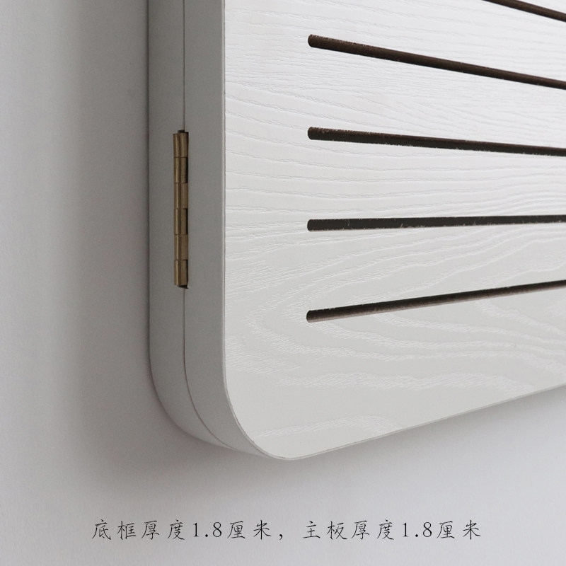 弱电箱装饰遮挡柜北欧简约创意多媒体箱盖板玄关壁挂超薄实木白板
