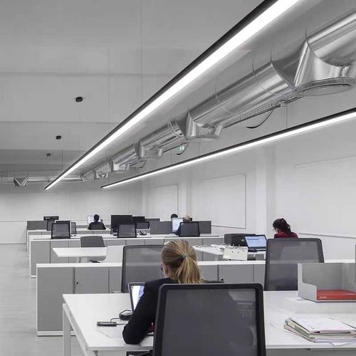 led定制拼接长条 办公室灯方通专用灯商场超市灯吊线灯拼接办公灯