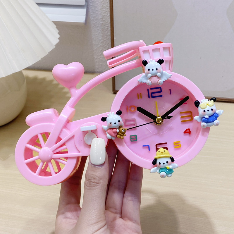 卡通自行车学生闹钟儿童专用起床神器智能闹铃男女孩床头桌面时钟,家居饰品,台钟/闹钟,淘宝优惠券,粉丝福利购,淘宝优惠卷