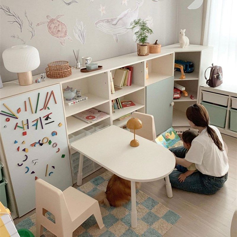 北欧奶油风儿童房成套家俱拐角收纳柜绘本架教具柜衣柜斗柜床环保,住宅家具,儿童储物柜/玩具柜,淘宝优惠券,粉丝福利购,淘宝优惠卷