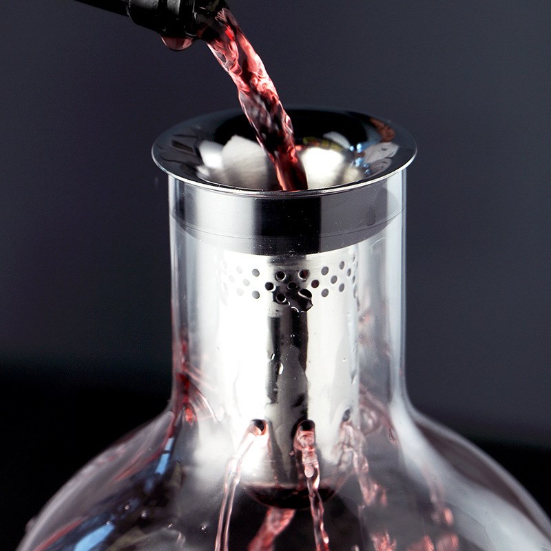 出口欧美无铅水晶玻璃醒酒器创意红酒葡萄酒瀑布式分酒壶酒具
