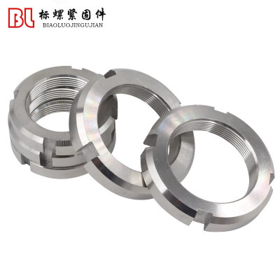 304 不锈钢粗牙圆螺母特殊锁紧并帽M26M27M28M30M32M34M35M36M38