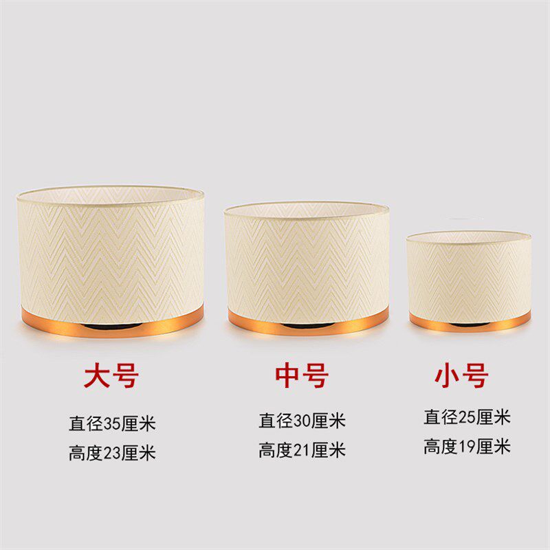 黑色内金圆型直筒灯罩 简约布艺台灯落地灯外壳灯罩吊灯灯具配件
