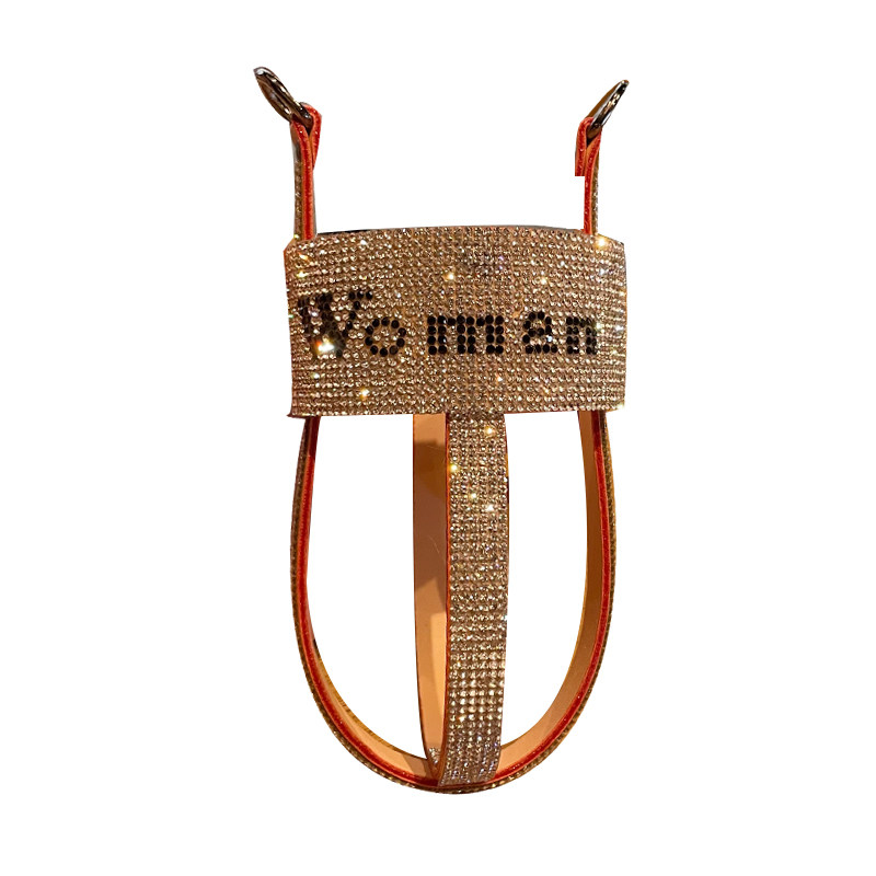 水钻水杯套手提宽肩带斜挎夏天保护套通用带拎绳保温杯杯套袋可爱