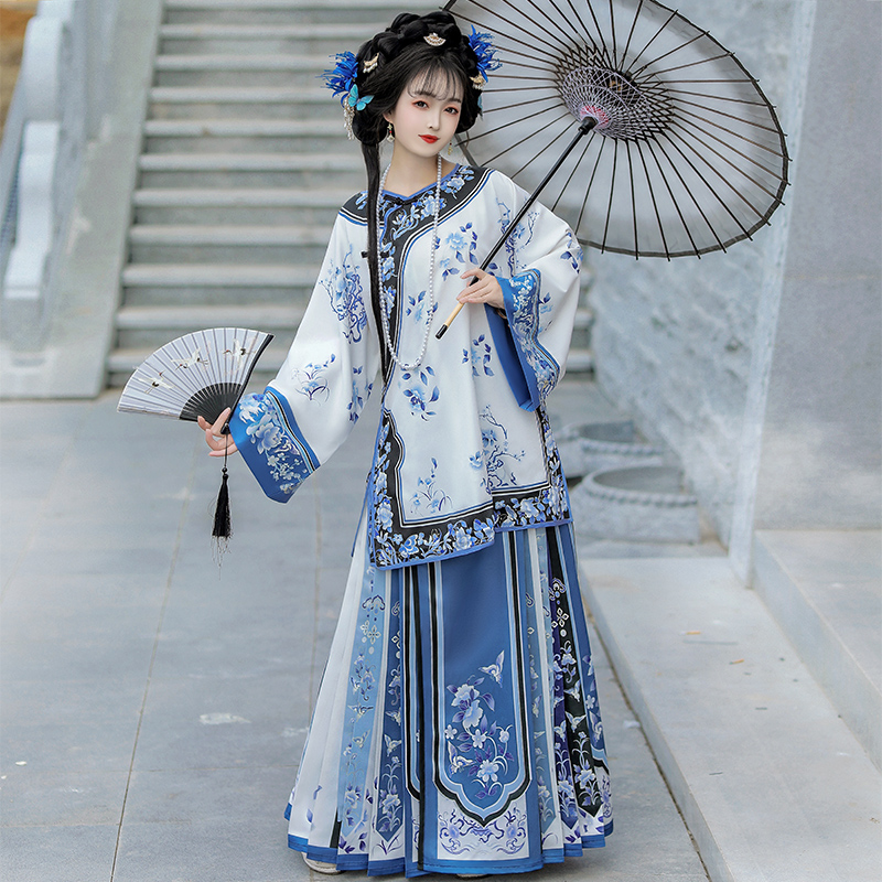 仔拾柒_青玉温酒清汉女汉服套装