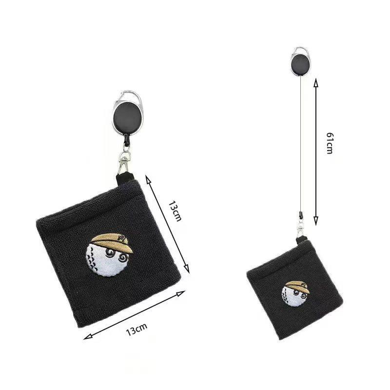 新款GOLF高尔夫刺绣擦球巾配伸缩绳挂钩擦球杆神器高尔夫清洁布,运动/瑜伽/健身/球迷用品,更多,淘宝优惠券,粉丝福利购,淘宝优惠卷