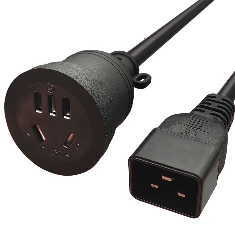 UPS/PDU服务器机箱电脑电源线C13/C20/C14/多用插孔转换连接线