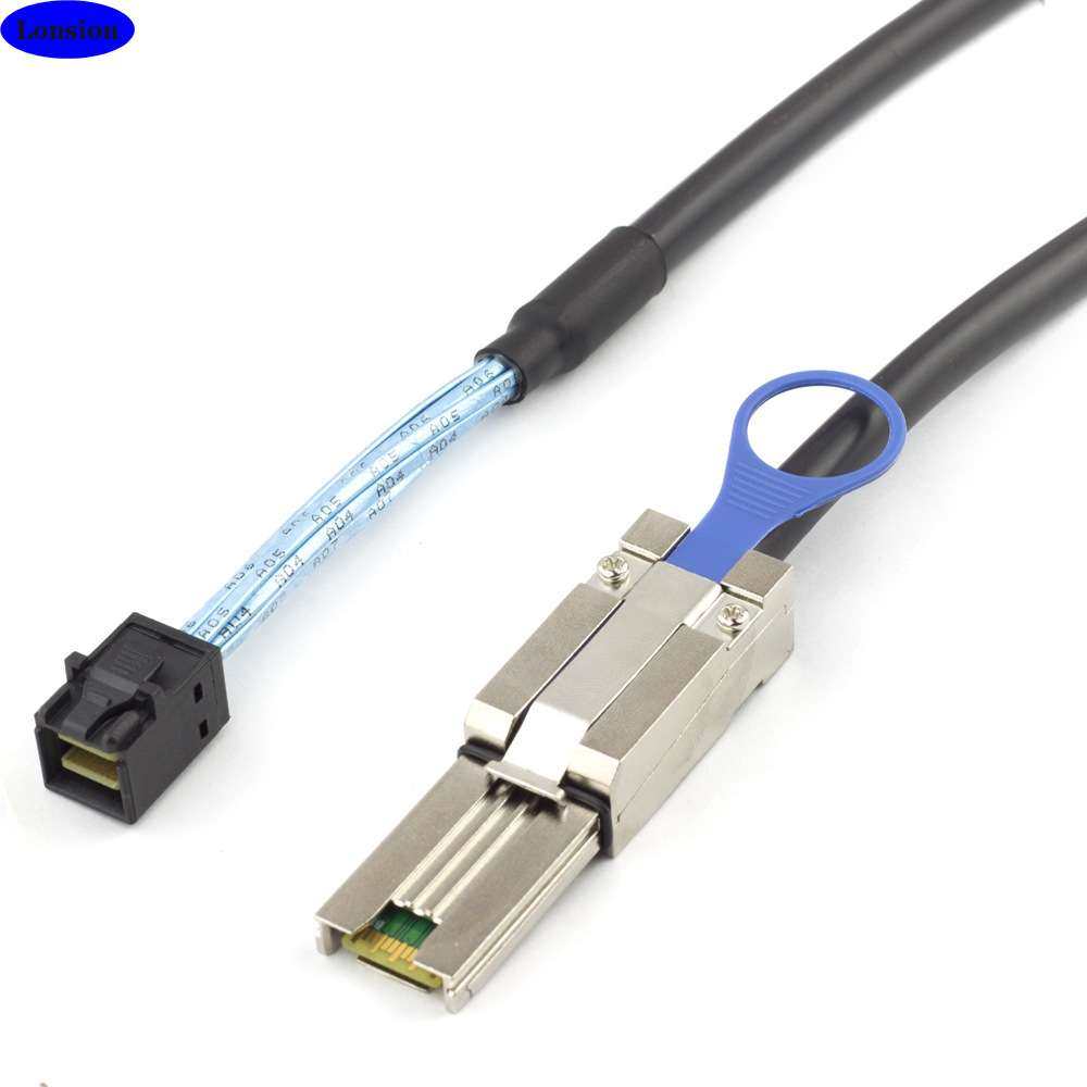 MINI SAS HD SFF-8088转SAS HD SFF-8643服务器内外交换连接线