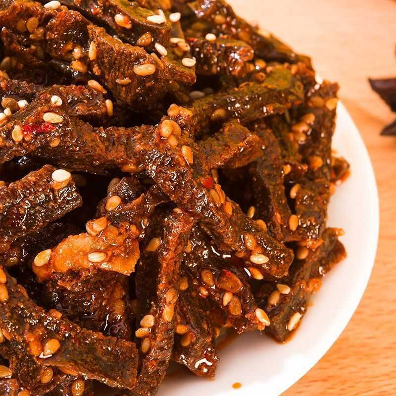 湖南魔芋麻酱牛肚小包装即食麻辣小吃宿舍露营旅行便携零食