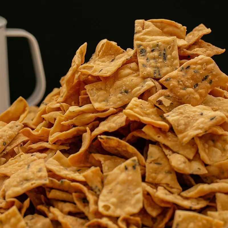 蒋伙计油炸麻叶子好吃的零食老式麻叶子排叉糕点麻花特产儿时怀旧