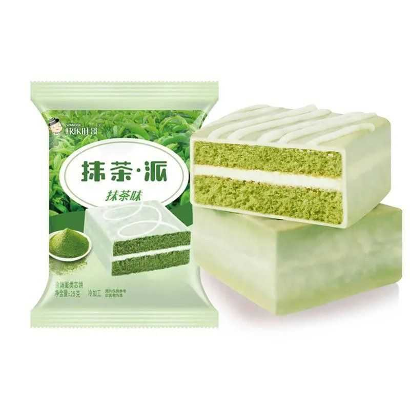 草莓树莓葡萄抹茶可可味派早餐面包点心休闲夹心混合口味