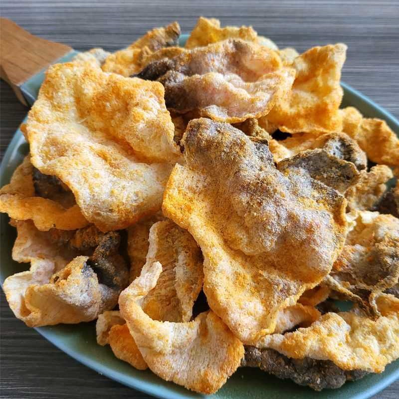 香酥鱼皮脆咸蛋黄味炸鱼皮即食海味休闲办公室零食小吃网红鱼皮